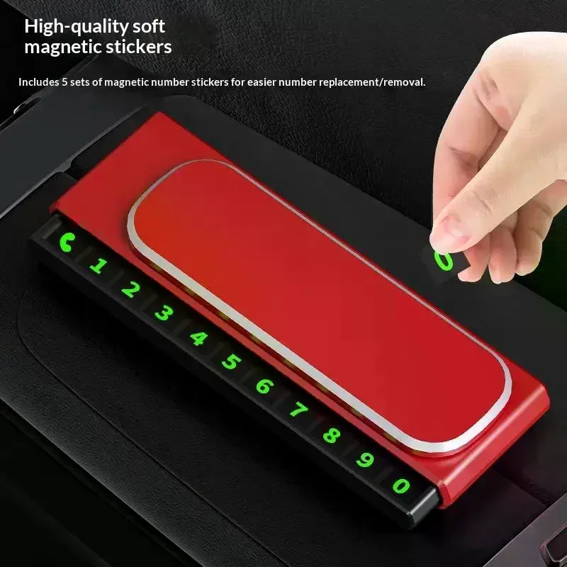 Temporary Parking Phone Number Plate Hidden Telephone Number Car Park Stop Card Automobile Accessories