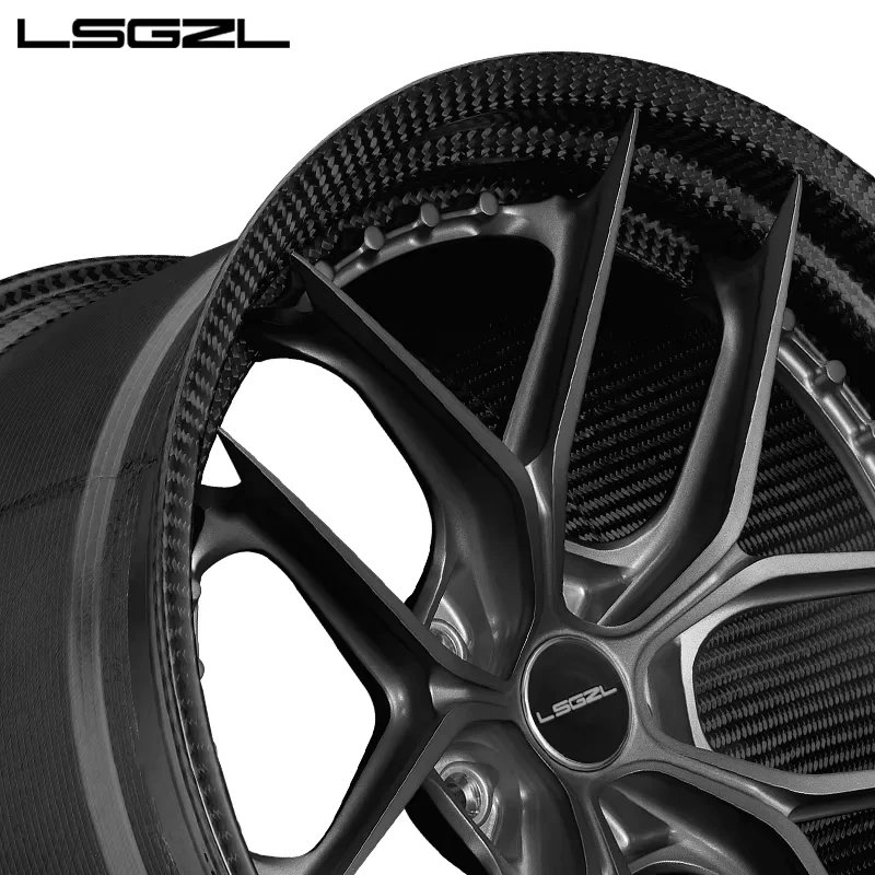 Custom Luxury Forged Full Carbon Fiber Car Wheel 5x114.3 5x120 5x112 5x130 18 19 20 21 22 23 Inch Rim For BMW 911 C8 Lamborghini