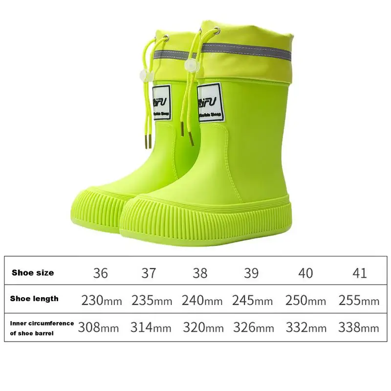 Damen Regens chuhe rutsch feste Damen Mid-Calf Regens tiefel Damen Mid-Calf robuste Arbeits stiefel Gartens chuh Mode Regens tiefel für