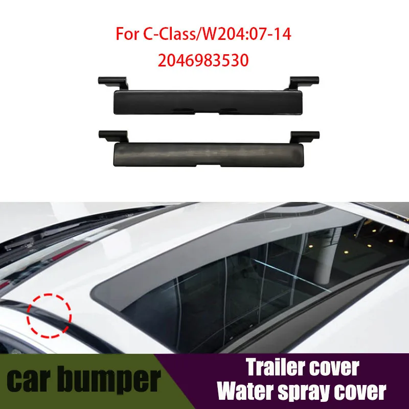 

FOR C180 C200 C220 C300Car Roof Rail Molding Trim Roof Luggage Rack Cover Plate For Mercedes Benz C Class W204 2007-2014