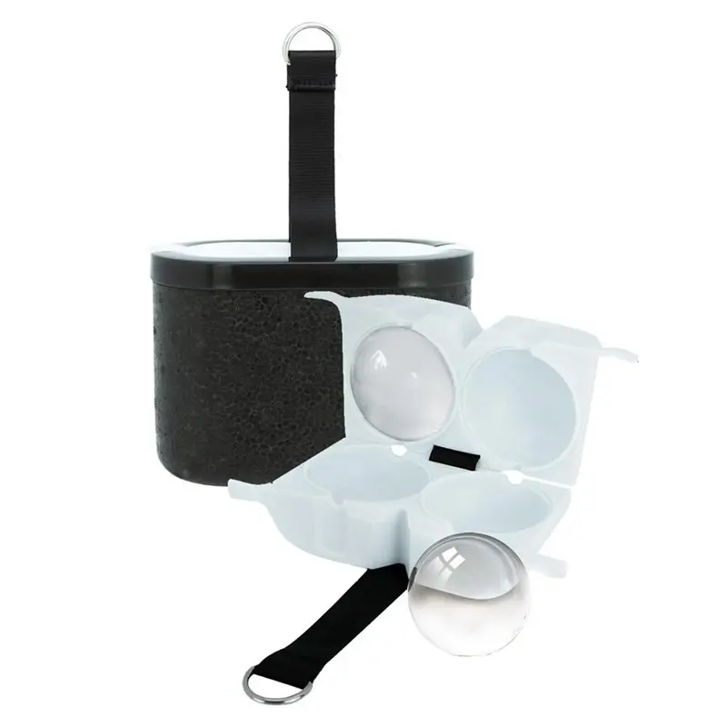 

2025 Hot Style Crystal Ice Cube Tray Hight-Quality Sphere For Whiskey, 2" Large Clear Reusable Ice Cubes Mold(2 Round) Maker