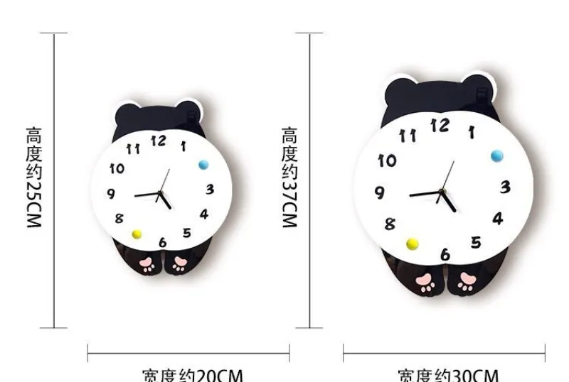 Creative Cartoon Decorative Wall Clock, Living Room, Children's Bedroom, Classroom Wall Clock, Silent Clock