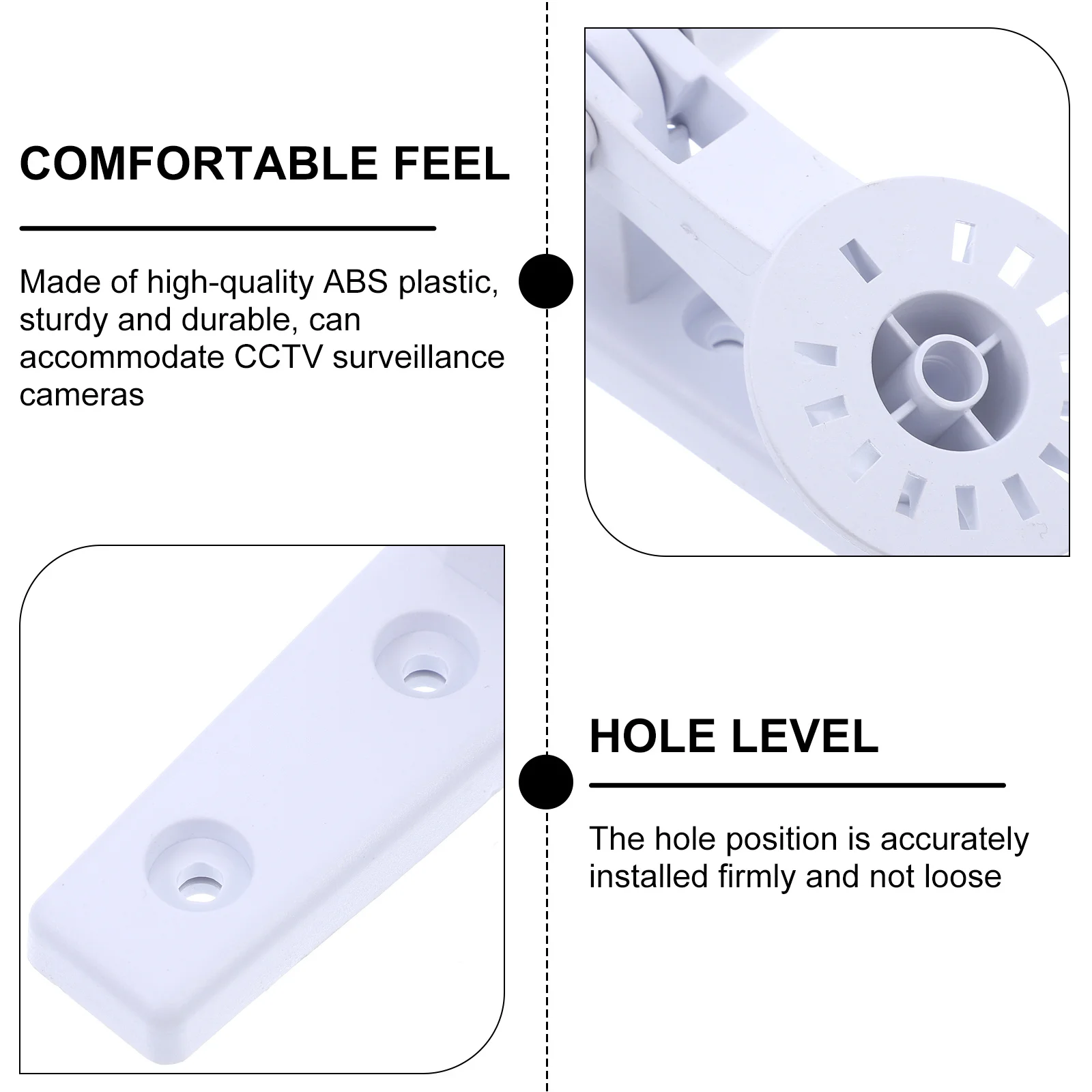 

2pcs Wireless Wifi Camera Bracket Sturdy Outdoor Security Mount For Wall Weatherproof Dustproof System Support Brackets