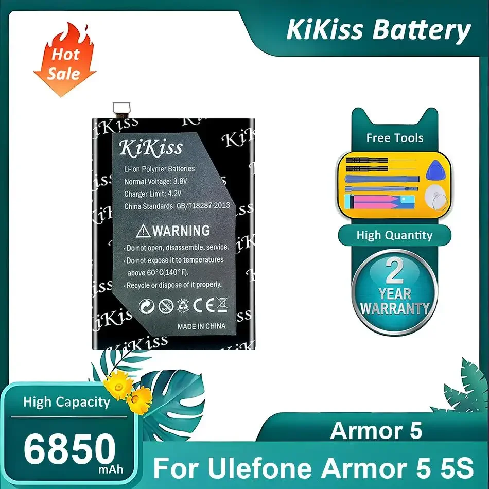 

Li-ion Polymer Mobile Phone Battery For Ulefone Armor 5 5S,Armor 5,6850mAh