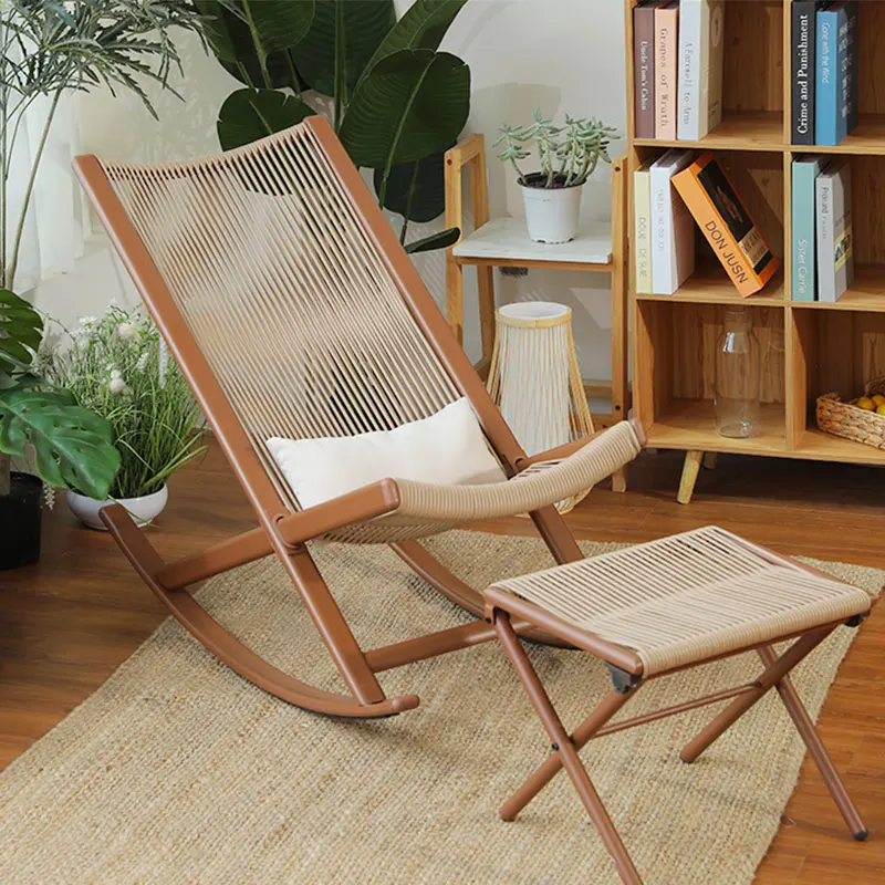 

Leisure Chair Leisure Home Balcony Chair Living Room Rattan Outdoor Rocking Chair