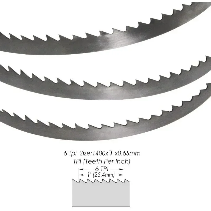 4 Stuks Sk5 Lintzaagblad 1400 Mm Lintzaagbladen 1400 Mm 8Mm 0.5Mm 6T Tpi Voor Houtbewerking