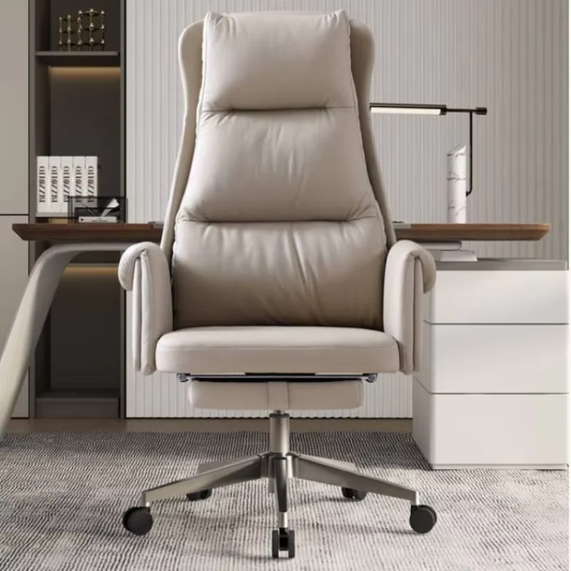Nordic Armrest Office Chair Modern Luxury Beige Ergonomic Gaming Chairs Computer Relaxing Study Cadeiras Gamer Office Furniture