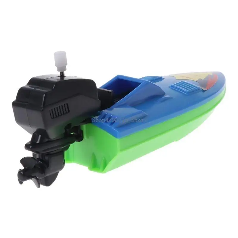  Mini Speed Boat Interactive Pool Toy for Water Beach for Play Cartoon Baby Bath