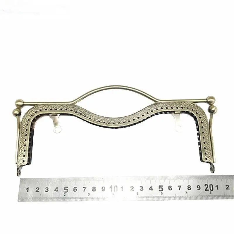 【IIOO】1Pcs Metal Purse Frame Clasp With Vintage Carved Pattern And Multiple Colors Perfect For DIY Handmade Bag Sewing Crafts
