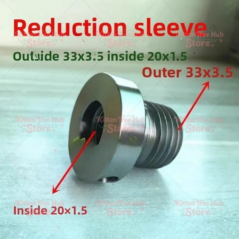 Wood Lathe Chuck Adapter Reducer M33x3.5/M20x1.5 Wood Turning Accessories DIY Tools