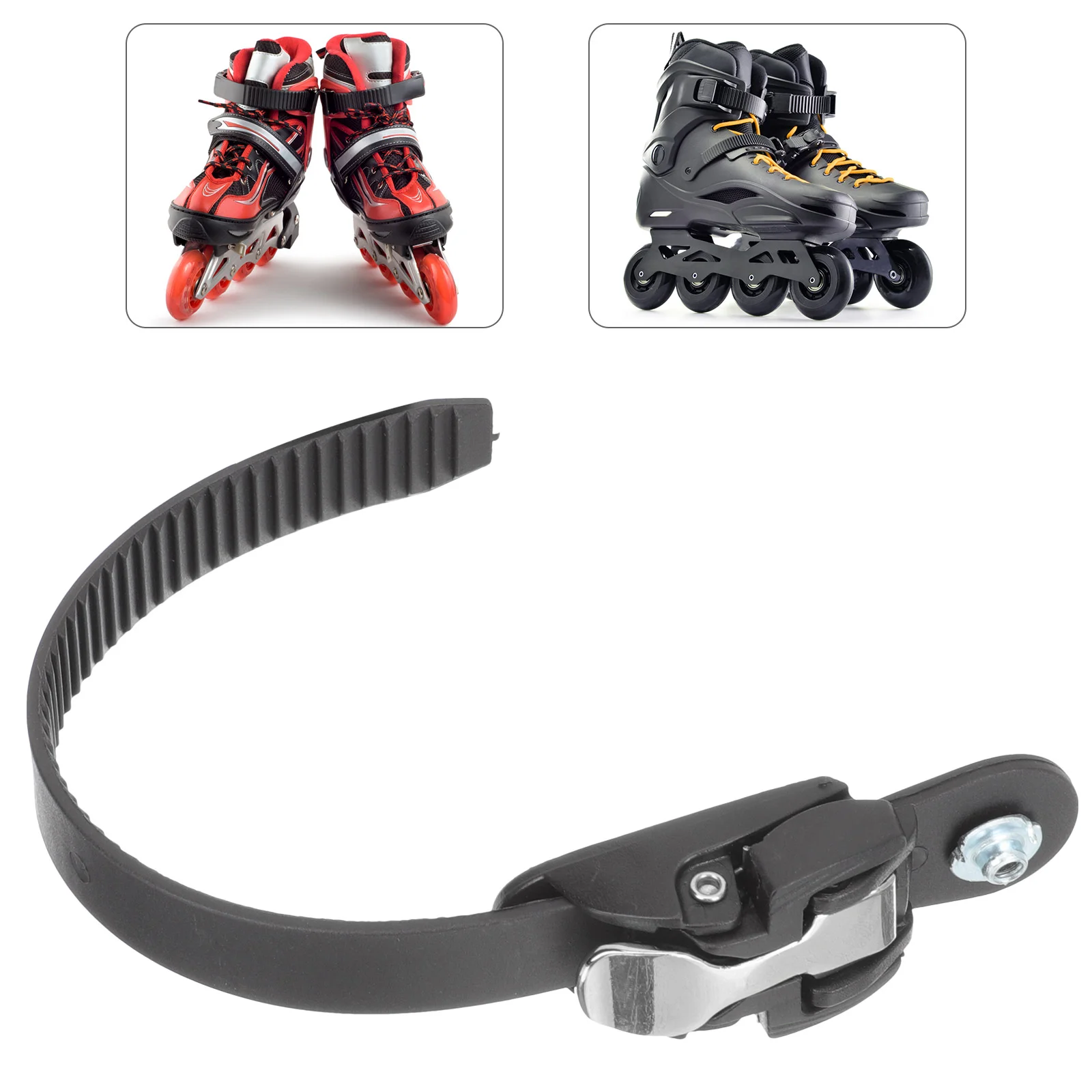 

Skate Plate The Skating Shoes Buckle Roller Strap Adjustable Ice Pvc Skates Clasp