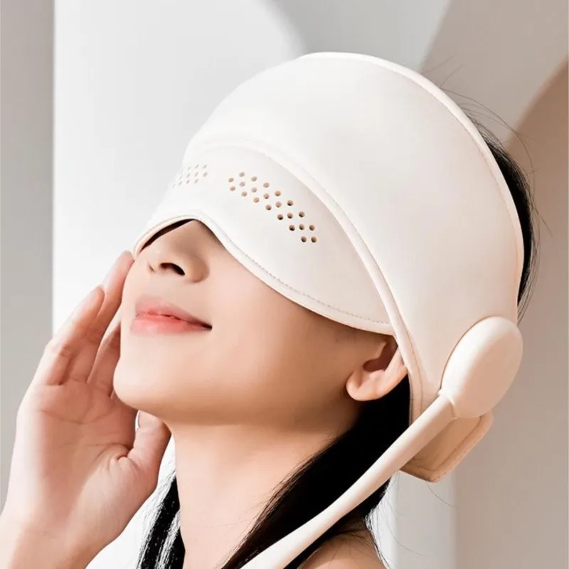 

2In1 Head Eye Massager Warm Compress Heated Eye Mask Head Scalp Massage Airbag Balloon Kneading Headach Relief Sleep Aid