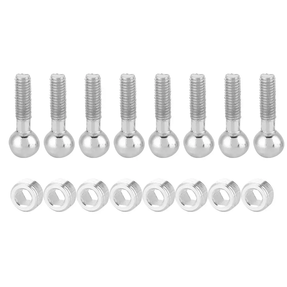 مسمار برأس معدني 0 لـ 1 52 BAll مع صواميل سداسية لسيارة RC 1 0 9 1 22 9 1 66 9 1 55 9 1 88