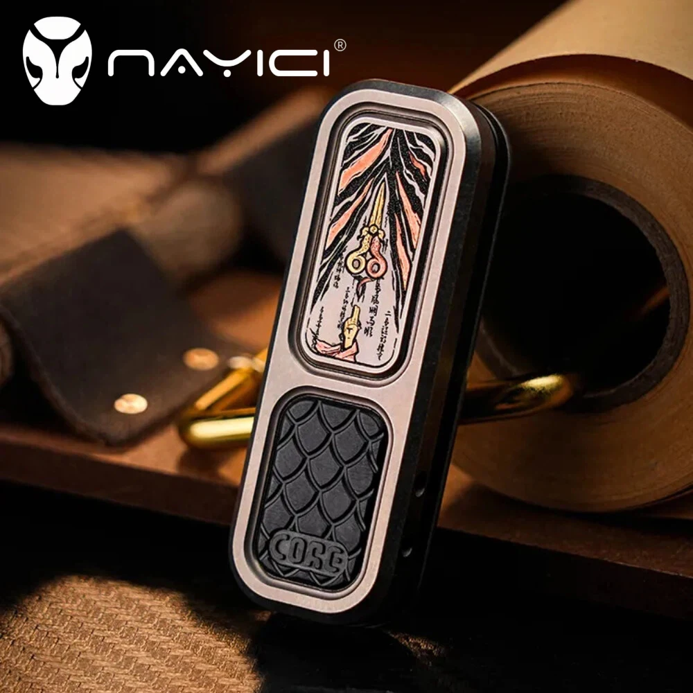 

NAYICI EDC ERASER Фиджет-слайдер, игрушка-антистресс для взрослых, настольный слайдер для офиса, титановый PEEK-слайдер