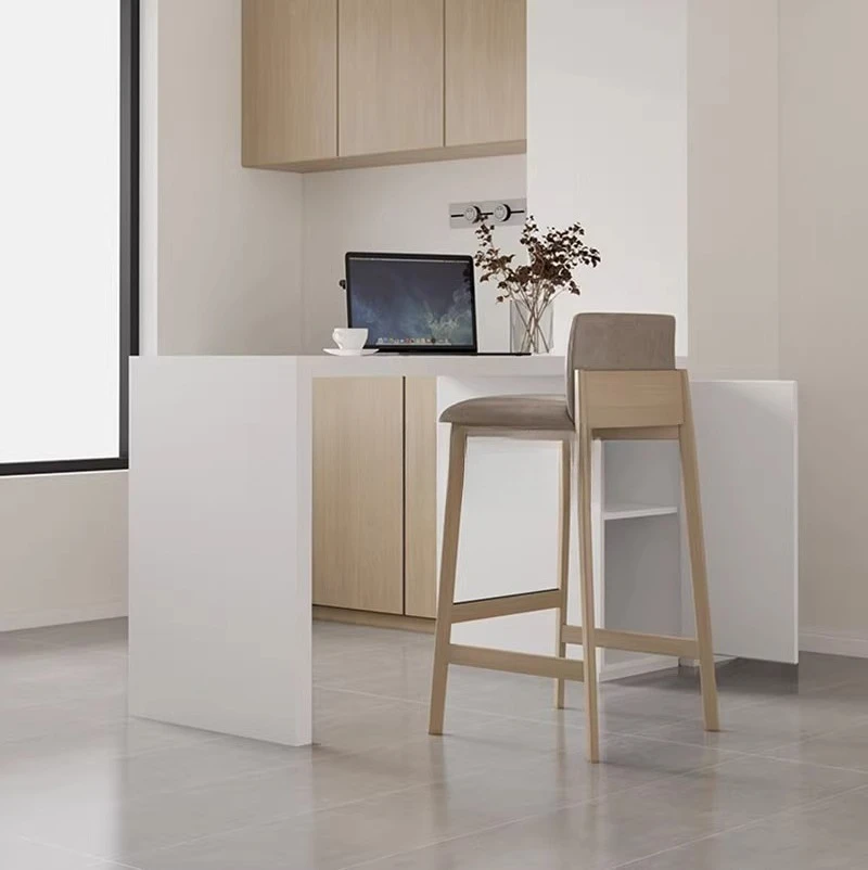 

Стойки регистрации Трон Барные стулья со спинкой Балконные кожаные современные барные стулья Минималистичный скандинавский банкетный салон Мебель