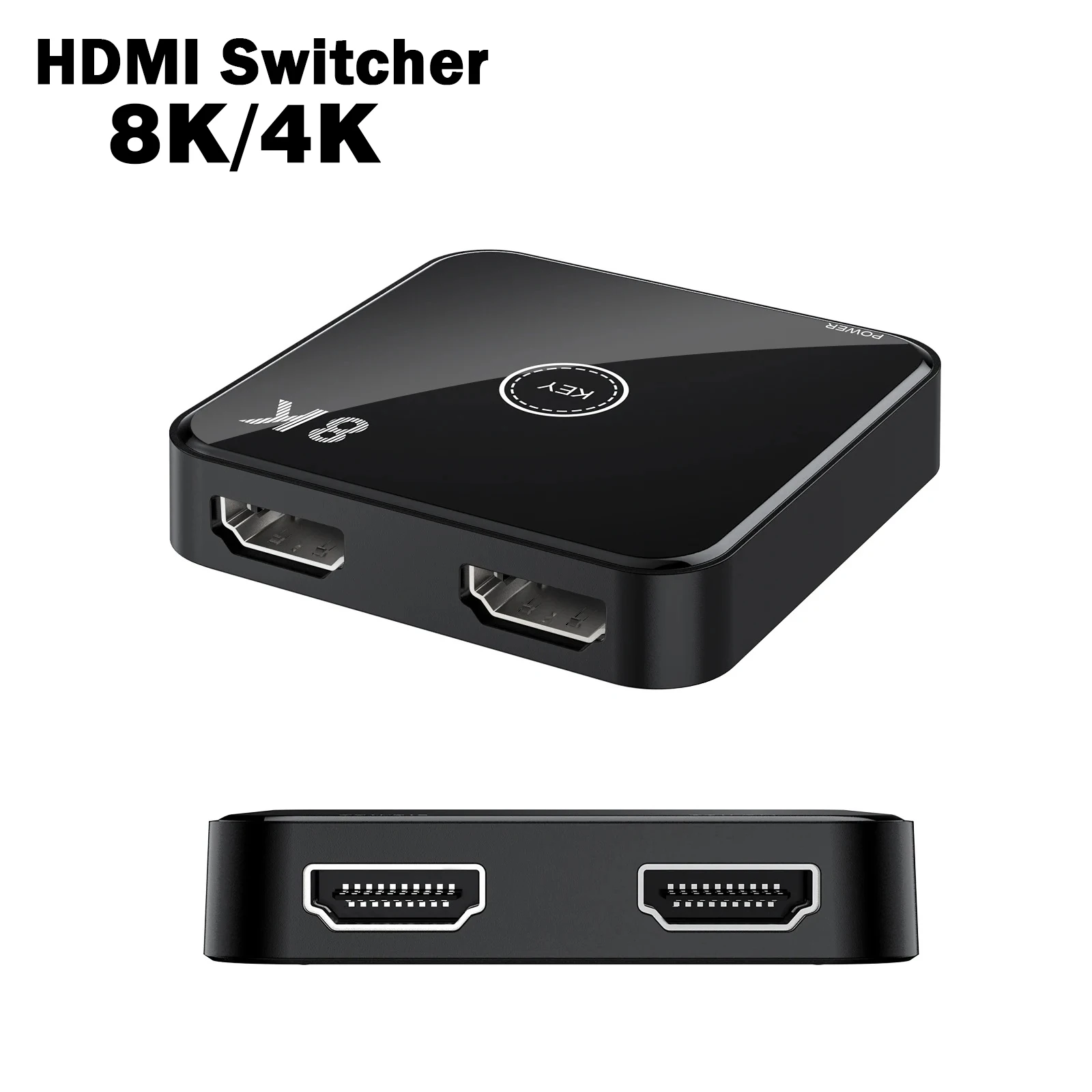 

Переключатель HDMI 8K 60 Гц, 2 порта, двунаправленный 4K 120 Гц, двухсторонняя передача HDMI 2,1, двунаправленный переключатель 2x1x2, разветвитель для ПК