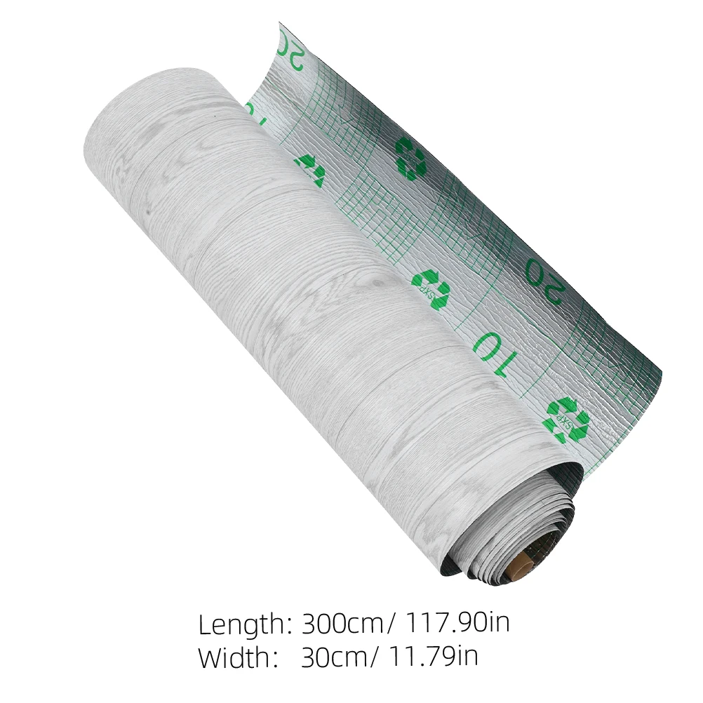 1 Rolka 300x40cm Samoprzylepnych Płytek Podłogowych z PVC Wodoodporne Naklejane Płytki do Kuchni Łazienki Sypialni Biura Komercyjnego