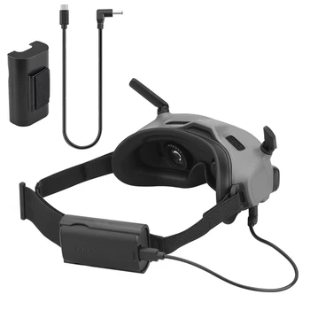 DJI 고글 2 용 휴대용 전원 충전 케이블, 고속 충전 전원 공급 케이블, 배터리 백 클립, 아바타 드론 액세서리