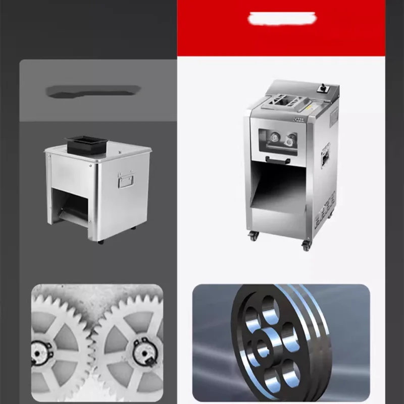 

New Multifunctional 220V Stainless Steel Automatic Meat Slicer Chicken Breast Kelp Shredder for Restaurant Slicing Frozen Meat