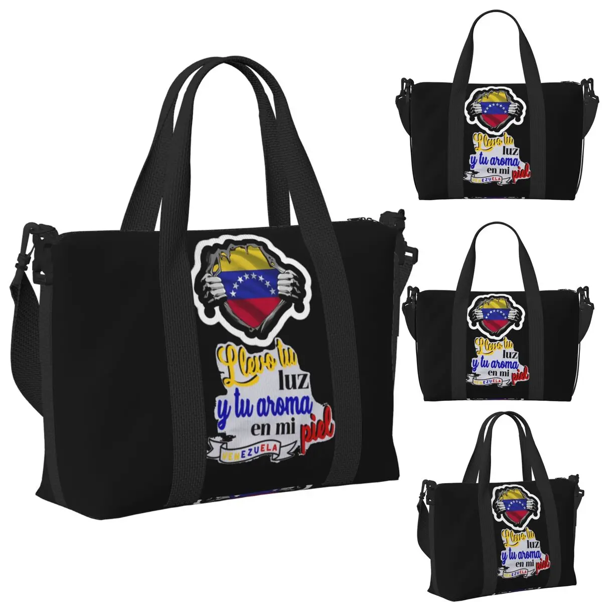 

Пляжная дорожная сумка Arepas Venezuela, большая вместительная сумка-тоут для спортзала, спортивная женская дорожная сумка для покупок