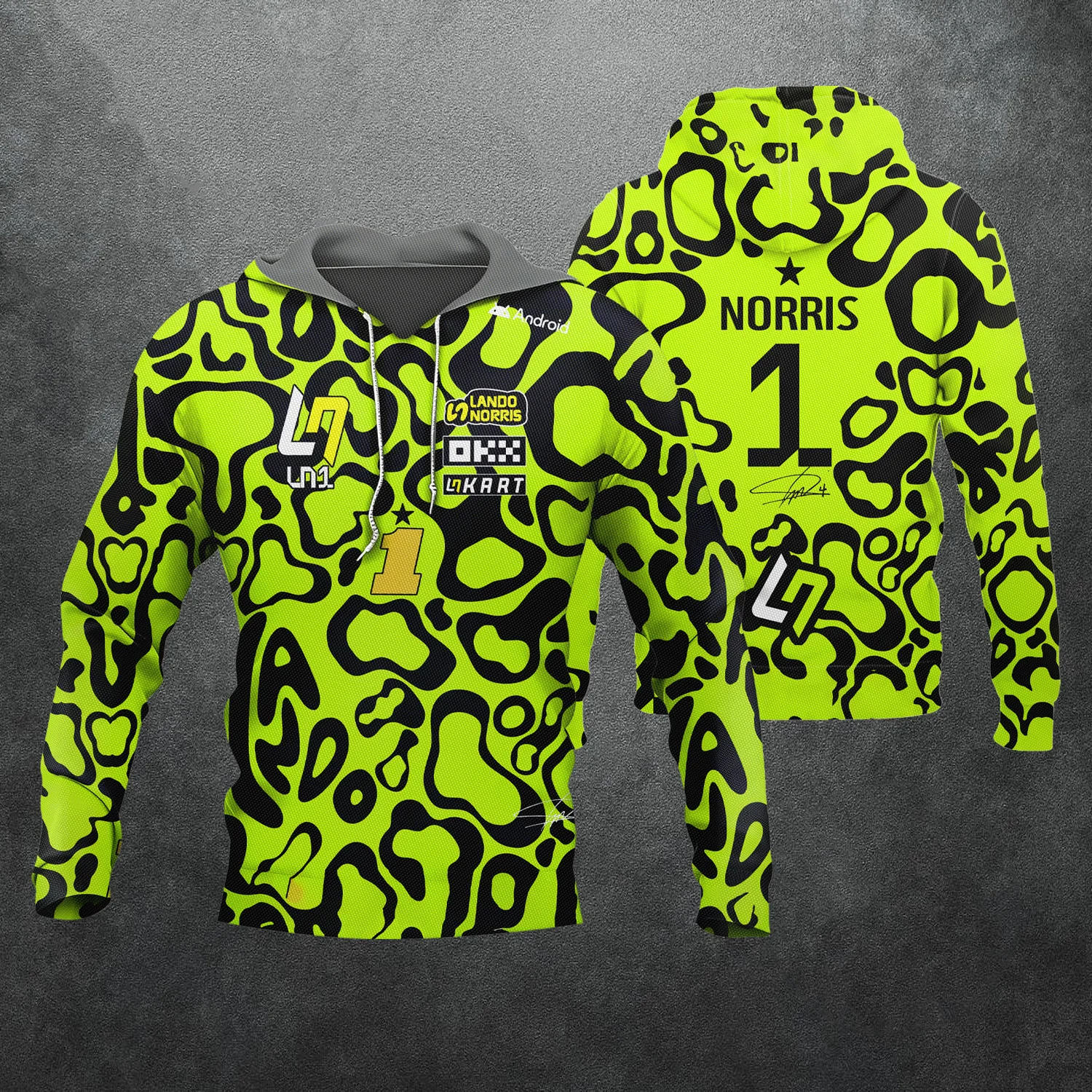 2026 Autumn/Winter New Model Racing Driver Lando Norris Hooded Pullover Suitable for both Men Women Casual Sports Racing Suit