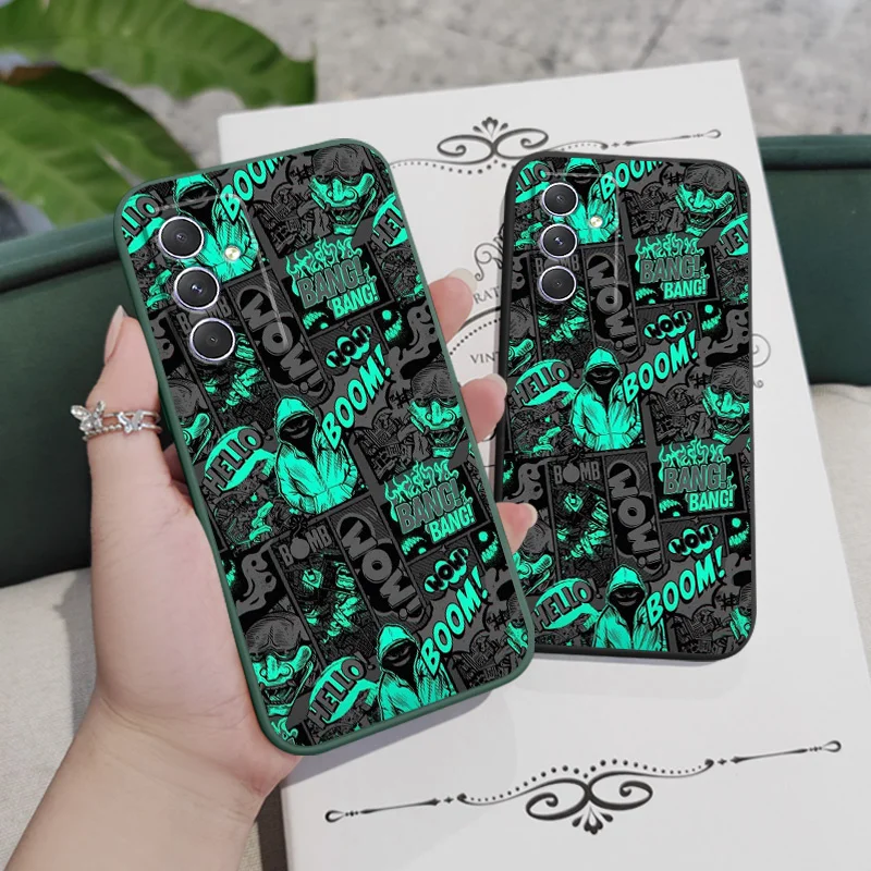 Middle Finger Bats Case For Samsung A54 A34 A24 A14 A04 A04E A73 A53 A33 A23 A13 A03 A72 A52 A52S A32 A22 A15 A25 A35 A55 4G 5G