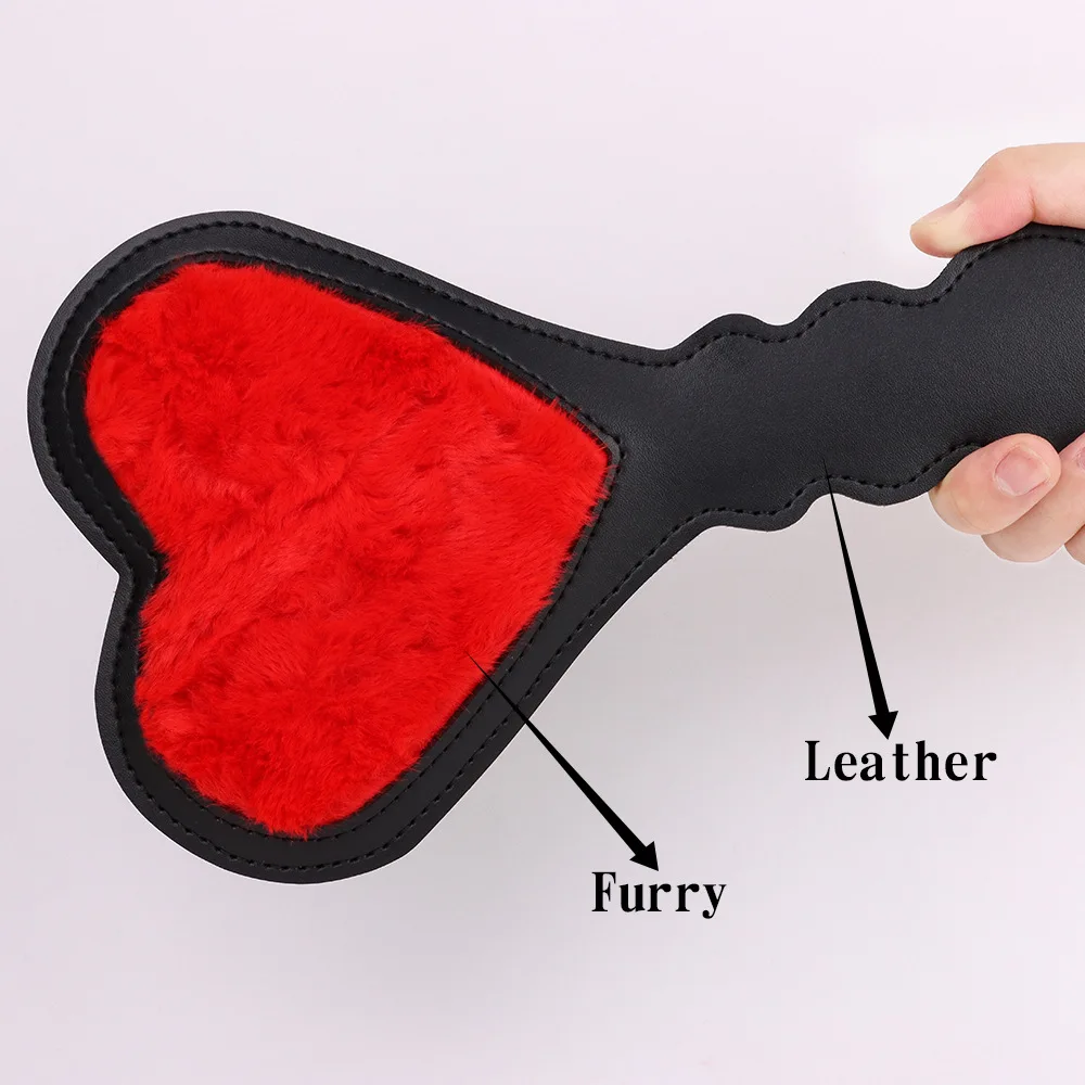 Heart-shaped Horse Whip, 26CM PU Leather Riding Crop for Equestrian