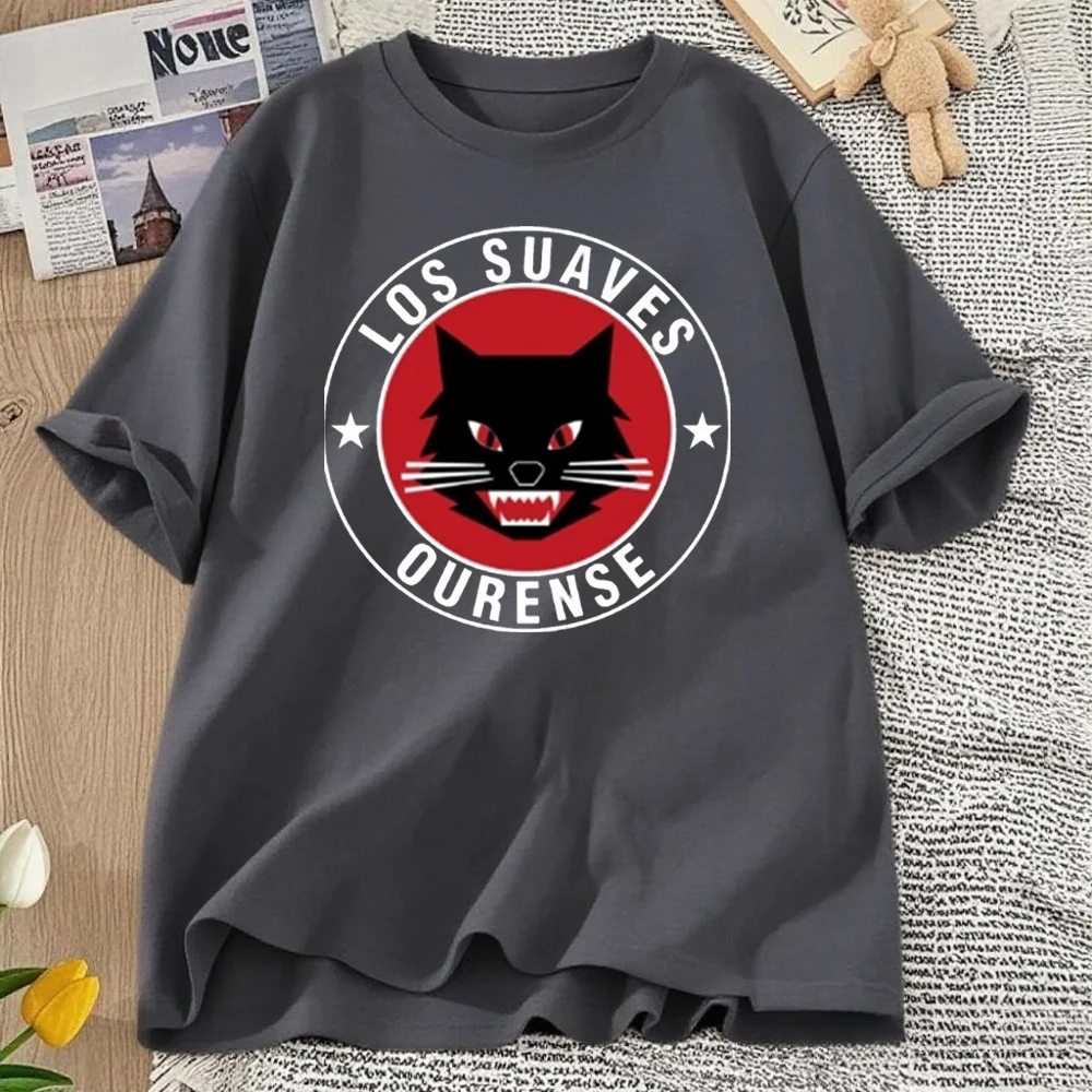 LOS SUAVES OURENS Tops T-shirts for Men Tops T Shirt Rap Summer Autumn Round Collar T-shirts Short-sleeve Fashion Casual Tops