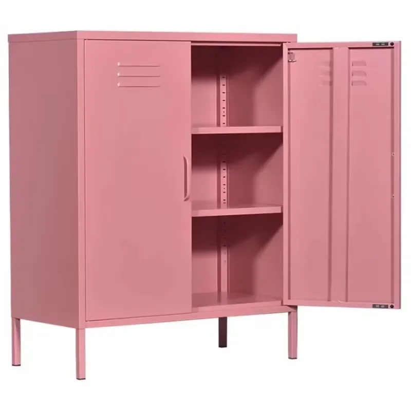 for Modern Colorful Metal Small Storage Cabinet with Feet  Home Organization
