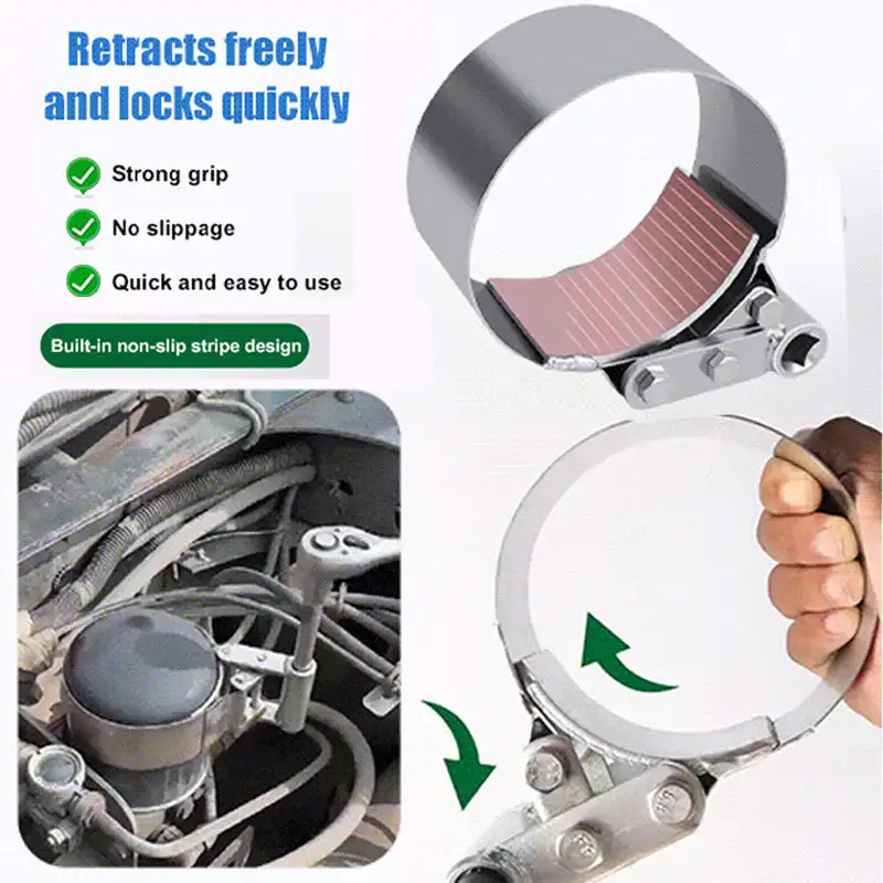 Heavy Duty Wrench Tool Smart Filter Oil Grid Removal Installation Large Truck Diesel Filter Tool