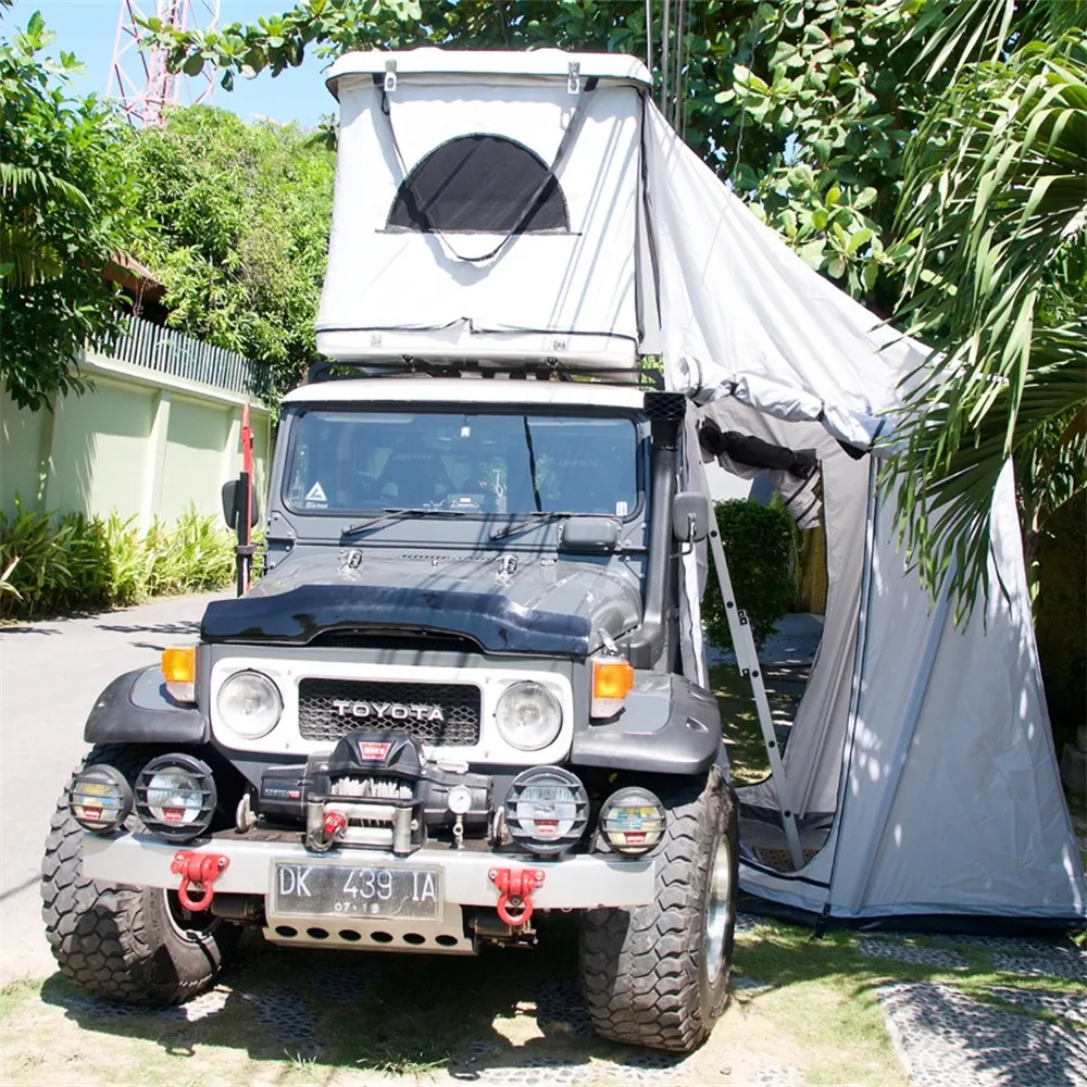 hard shell rooftop tent for turn your car or truck into an RV camper roof tents