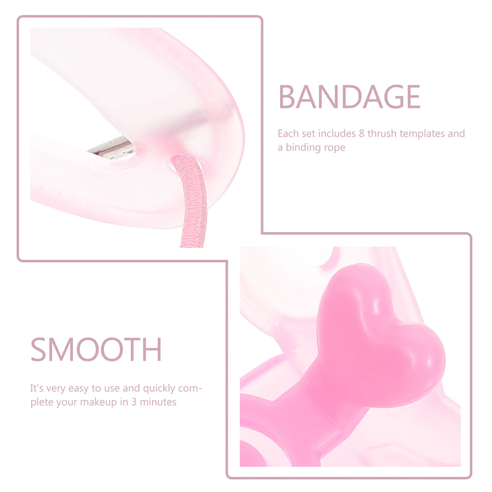 3Sets Huishoudelijke Wenkbrauwstencils Draagbare Plastic Gereedschappen Slijtvaste Herbruikbare Wenkbrauwaccessoires Professioneel Handig