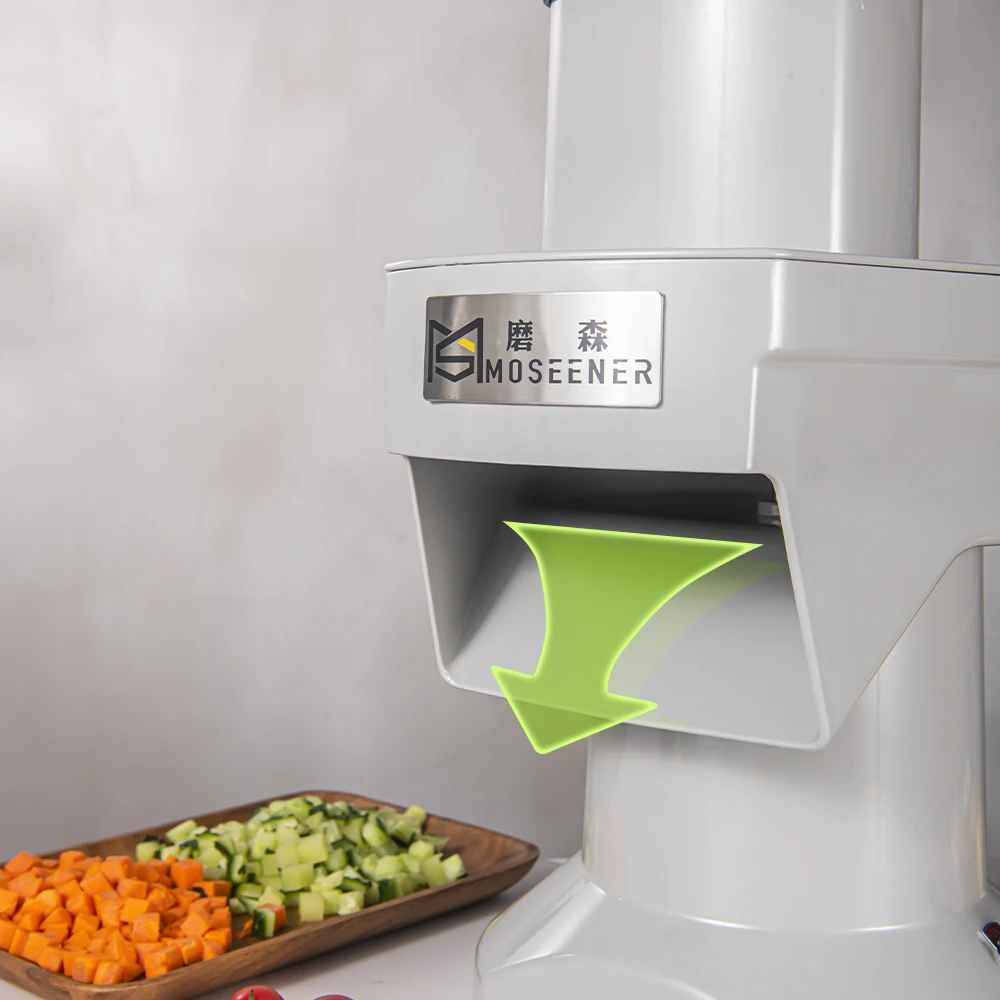 Hot sale Commercial Dicer Slicer chopper Shredder Cutter Double Heads Roots Leafy tomato fruit Vegetables Cutting Machine image 6
