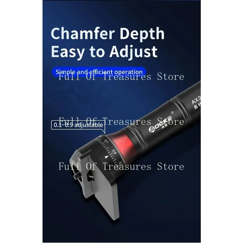 AX207 Mini Pneumatic Chamfering Machine 45 Degrees Metal Deburring Chamfer Tool Handheld Adjustable with Blades