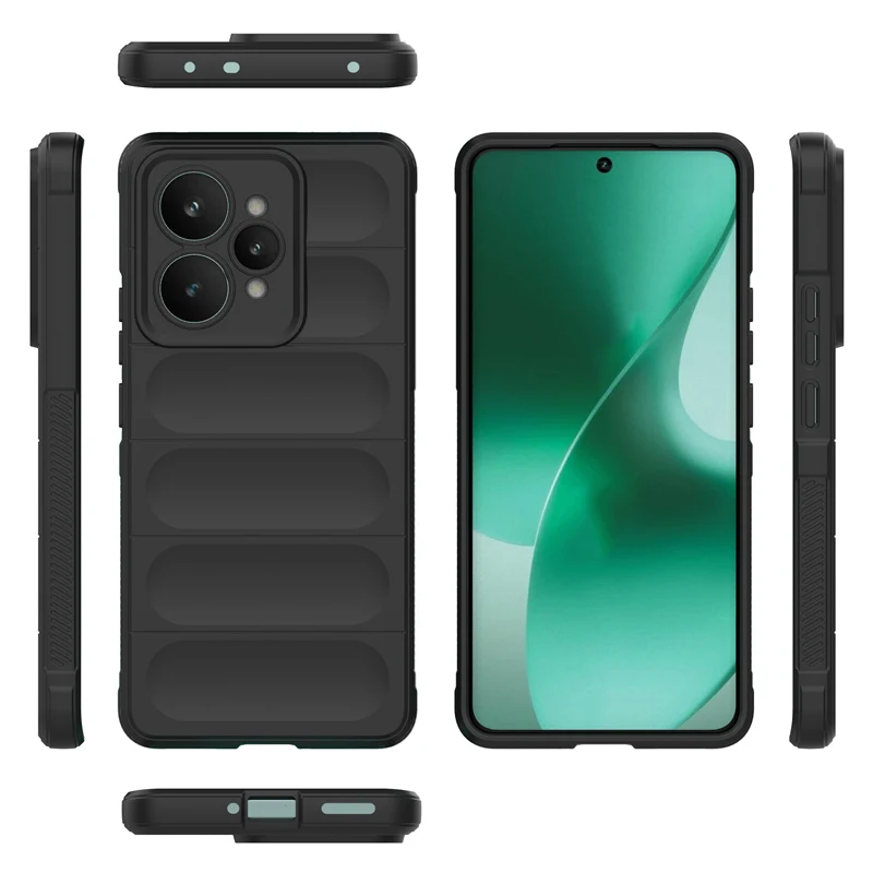 حافظة لهاتف Realme 15 لهاتف Realme 15 حافظة لهاتف Realme 15 ممتص للصدمات شحن لاسلكي من السيليكون حافظة مدرعة خلفية لهاتف Realme 15 5G