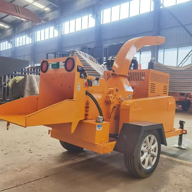 High Output 20HP Wood Chipper | 8 Inch Capacity + Hydraulic Feeding for OSB, MDF & Wooden Pallet Crushing