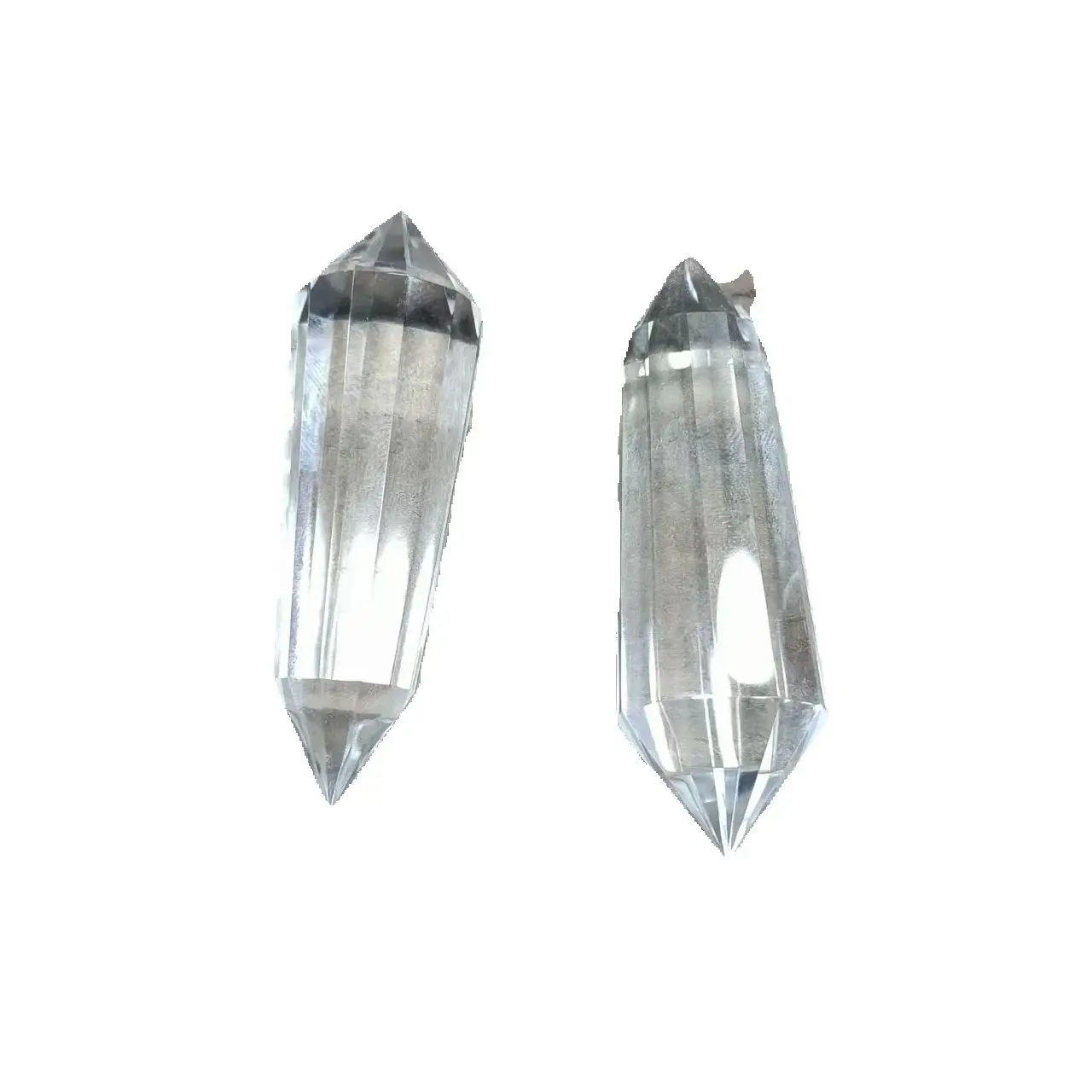 12 sided Clear Natural QUARTZ CRYSTAL Vogel Style Wand Point Healing   70mm