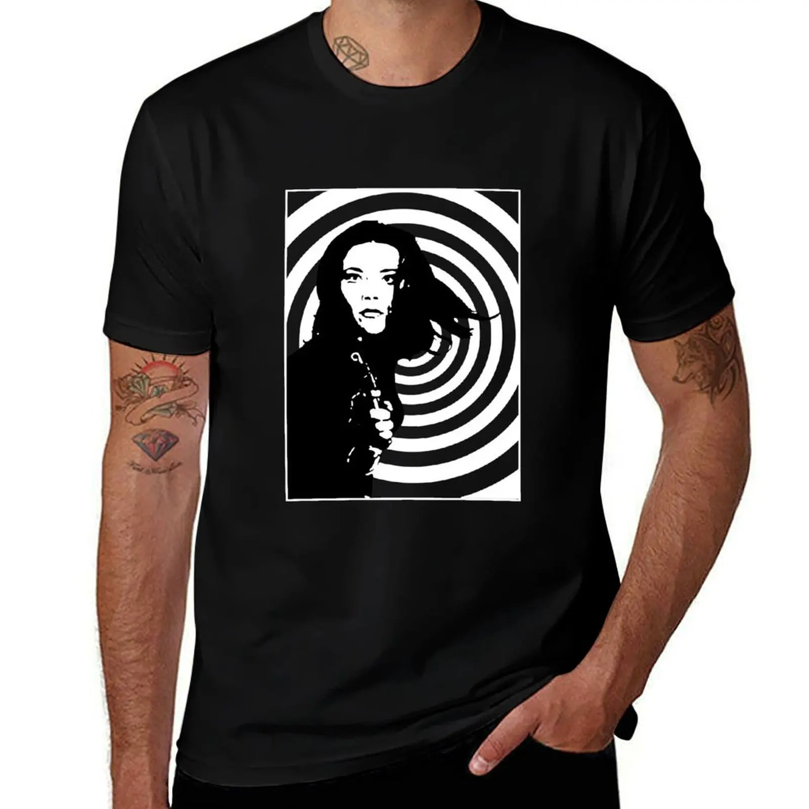 

Diana Rigg Is Emma Peel T-Shirt Industrial Work Tee Shirt