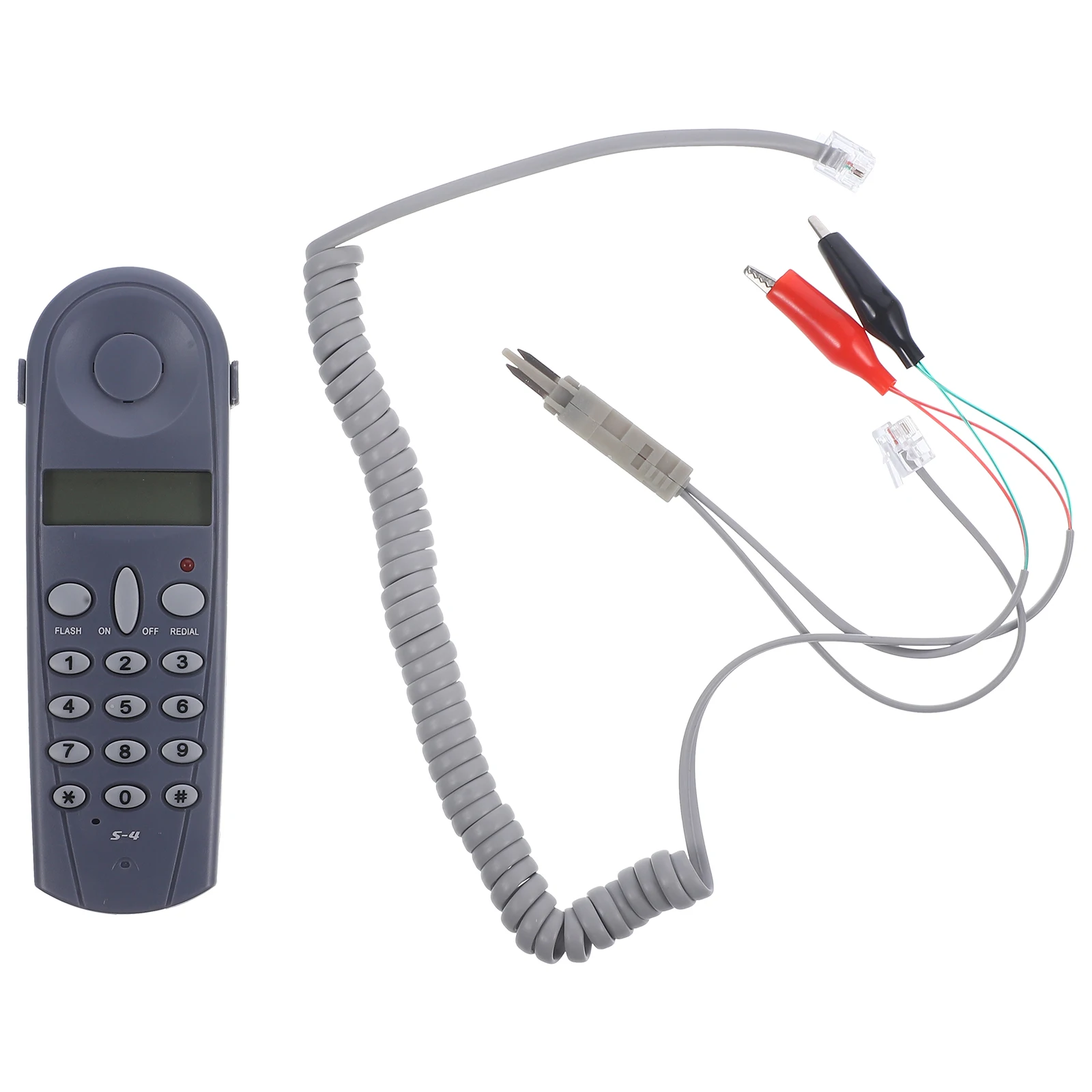 

Telephone Tester Tools Reliable Easy Operation Phone Network Cable Tester Line Detection Wire Test Professional Set