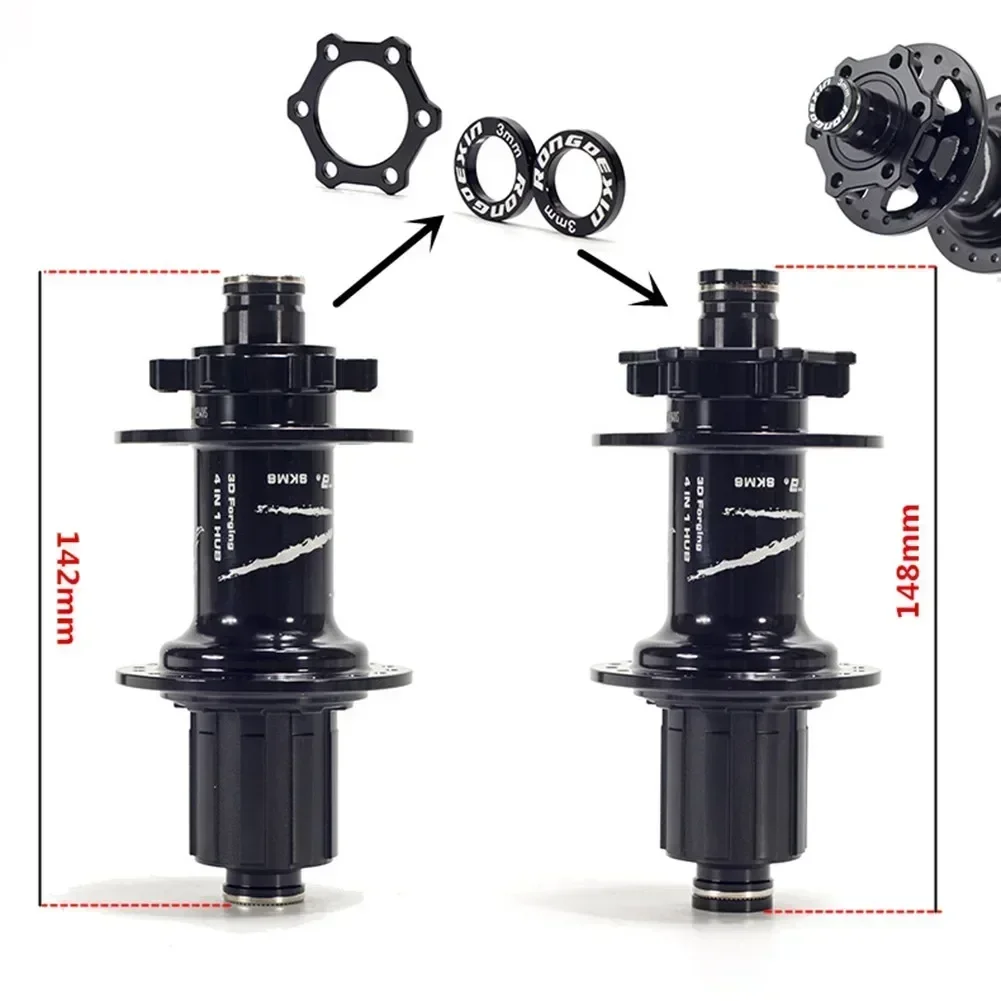 Bicycle Boost Hub Adapter Conversion Change Front 15x100mm To 110mm Rear 12x142mm To 148mm Cycling Hub Conversion Adapter Kit