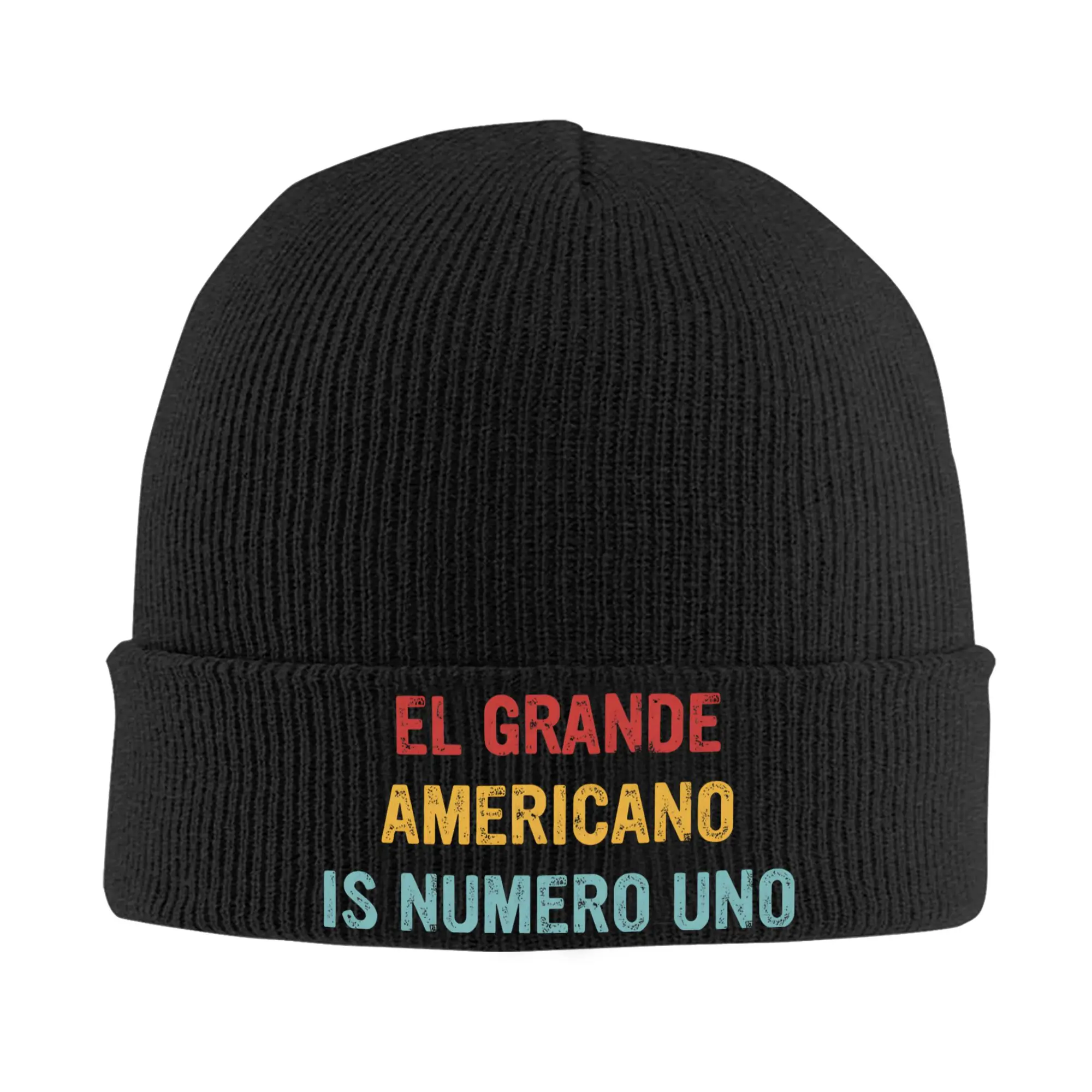 El Grande Americano Pro Wrestling  Rib Knit Cuffed Beanie For Men Women  Warm Bonnet Hats