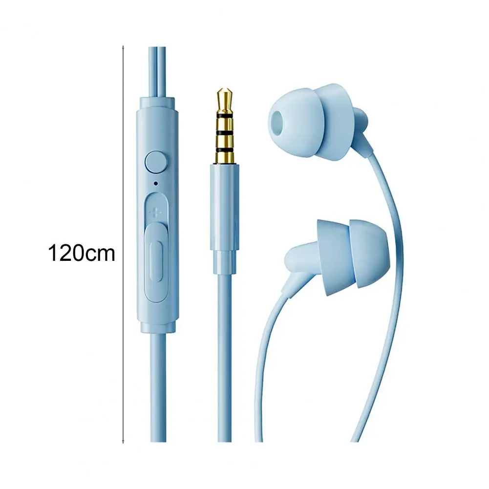 유선 이어폰 헤드폰 마이크 스테레오 사운드, 깊은 저음 왜곡 없는 라인 컨트롤, 인이어 헤드셋, 전화 액세서리
