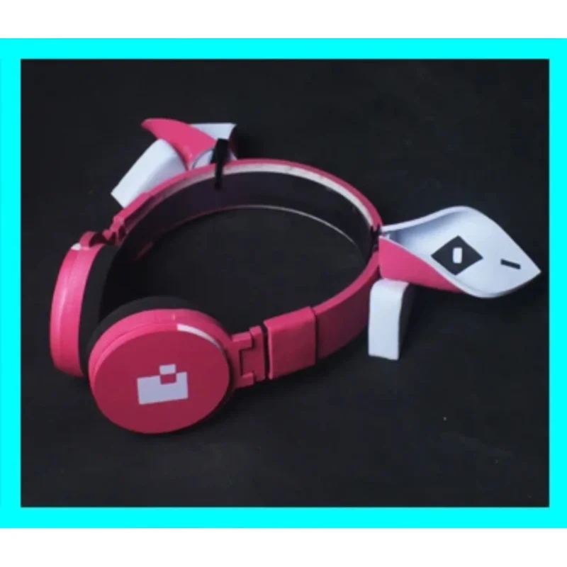 CyNew Nikke Alice Cosplay Headphone Headset NIKKE The Goddess of Victory Role Play Handmade Accessories Halloween Party Carnival