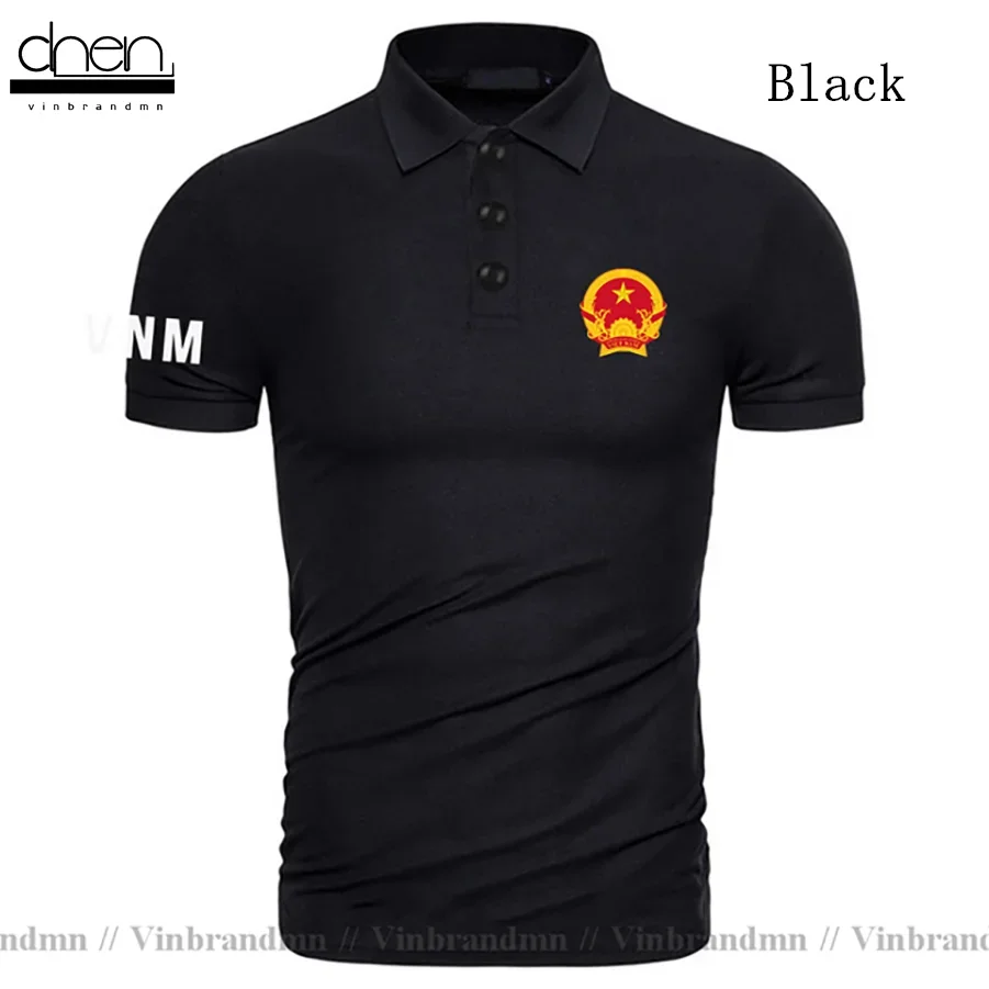 VietNam VietNamese Viet Nam VNM VN polo shirts men short sleeve white brands printed for country 2021 cotton nation team flag 20