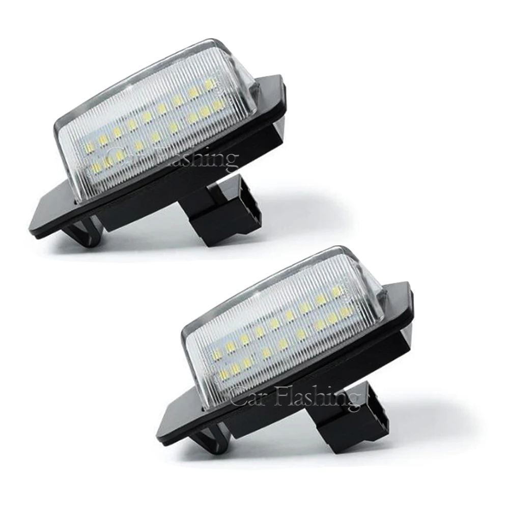 Error Free LED License number Plate Lights For Mitsubishi Outlander mk2 mk3 Eclipse 3 4 Cross Galant Lancer Sportback Xpander