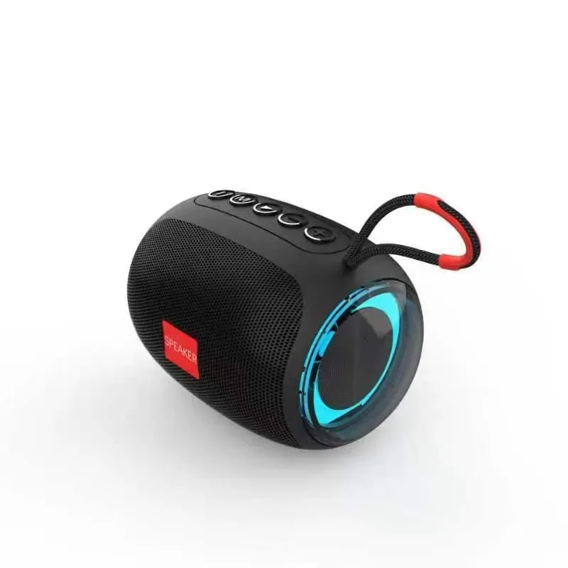 Wireless Bluetooth Speaker Cloth Carries RGB Lights, Small Stereos, and A Subwoofer Small Steel Cannon Card Inserted Support