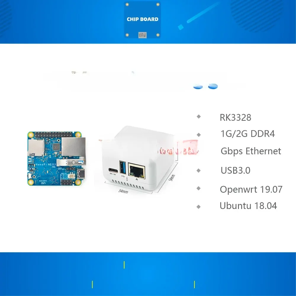 Mini Development Board for RK3328 Gigabit Ethernet port 1GB/2GB memory OpenWrt/LEDE dropship