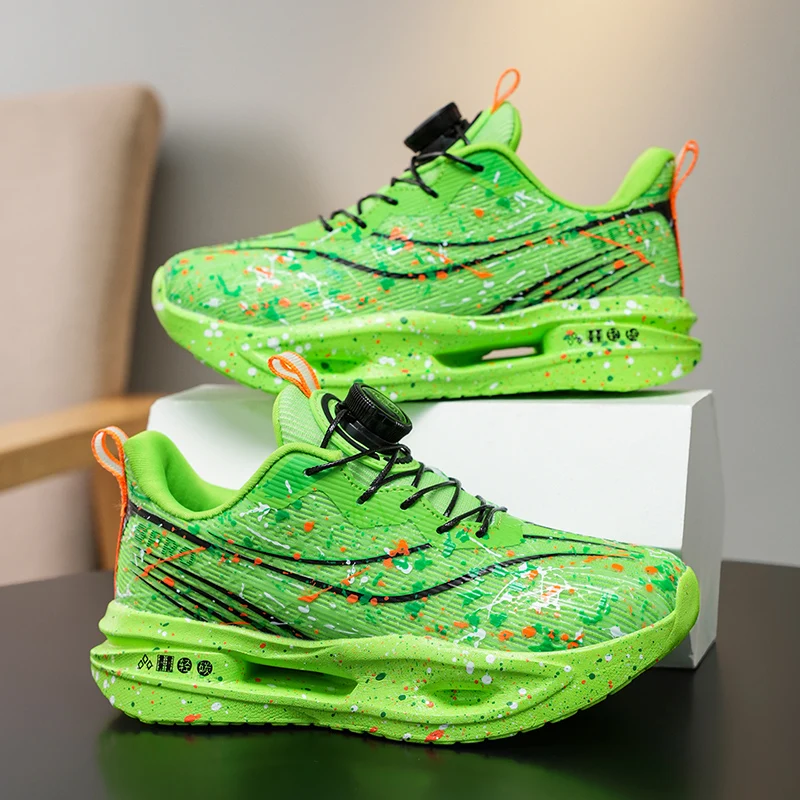 

Children‘s Running Shoes Non-slip Breathable Sports Training Shoes Outdoor Boys Girls Lace-up Mesh Sneakers Casual Walking Shoes