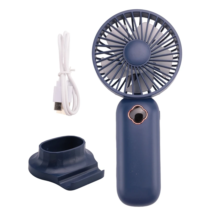 

Portable Handheld Fan USB Mini Fan Rechargeable Digital Display Lazy Air Cooler Fan For Outdoor Home Office