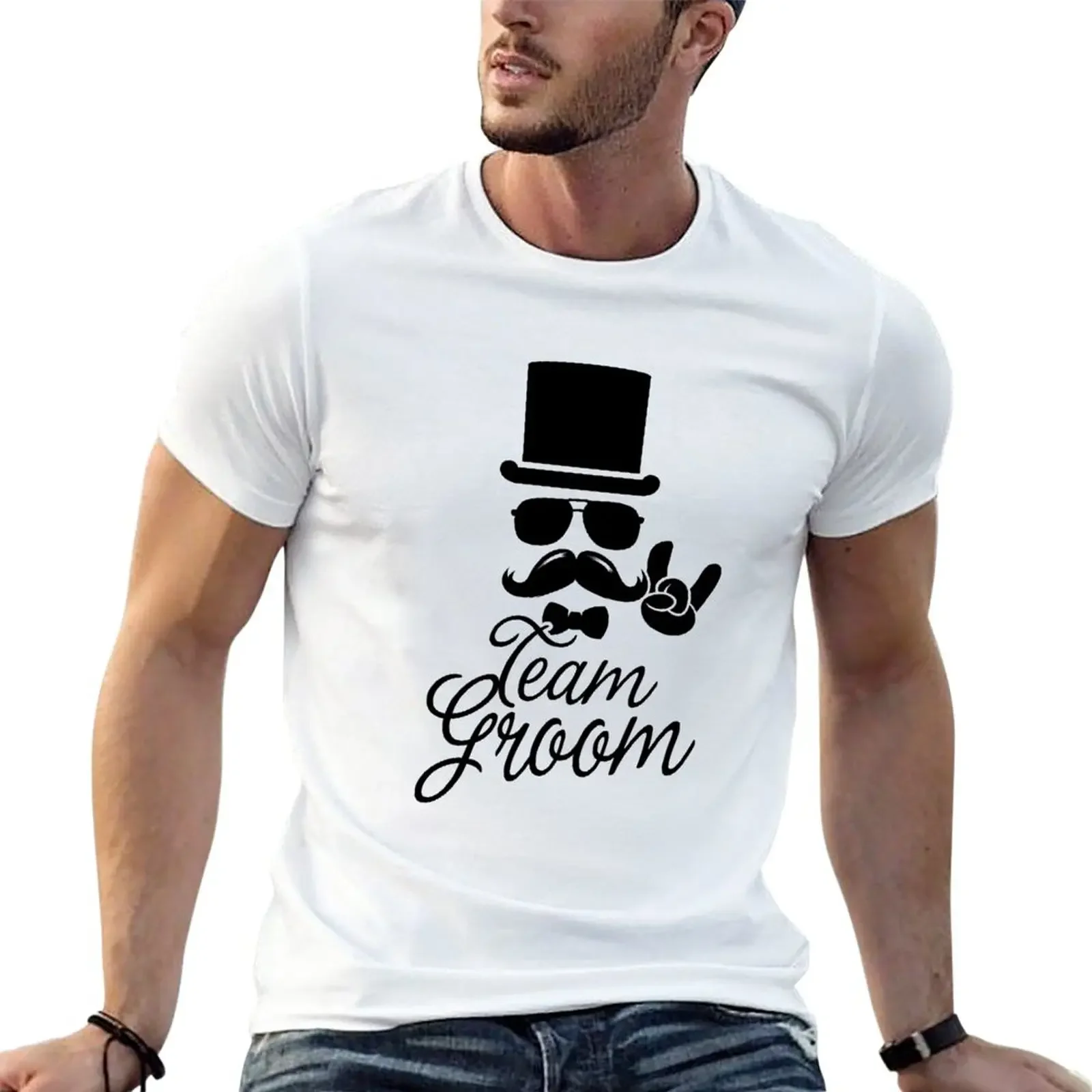 

Funny Vintage Team Groom Bachelor Party Wedding Marriage Stag Do Gift T-Shirt graphics sports fans mens clothes